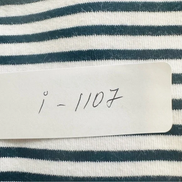 Lauren Ralph Lauren Womens Blue White Short Sleeve Striped T Shirt Size L - Picture 6 of 6